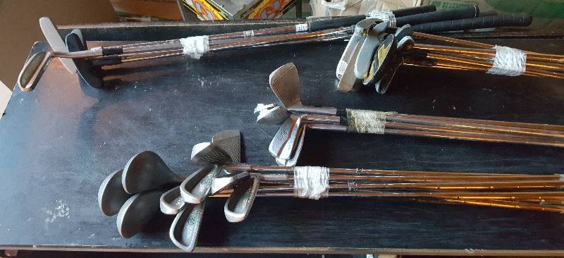 Lot of golf clubs  24 clubs & more