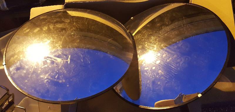2 Large corner mirrors