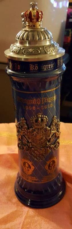 Blue german stein
