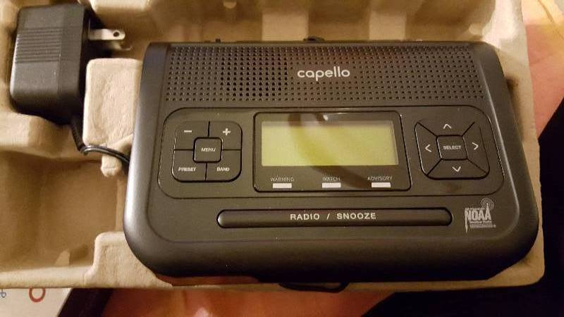 Weather Alert clock radio