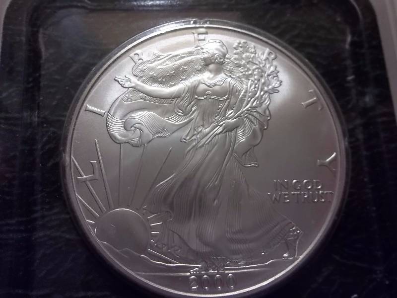Silver American Eagle By Littleton 2000 Unc