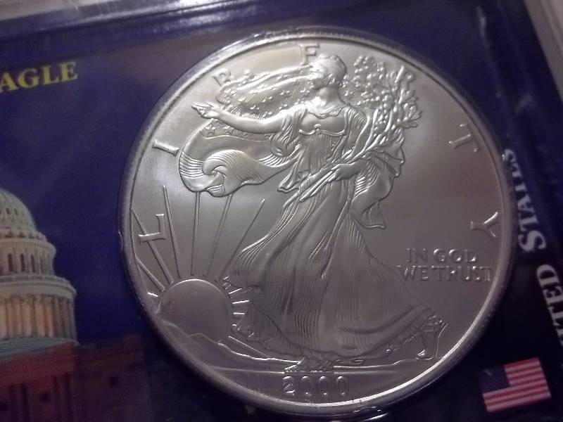 Silver American Eagle By Littleton 2000 Unc