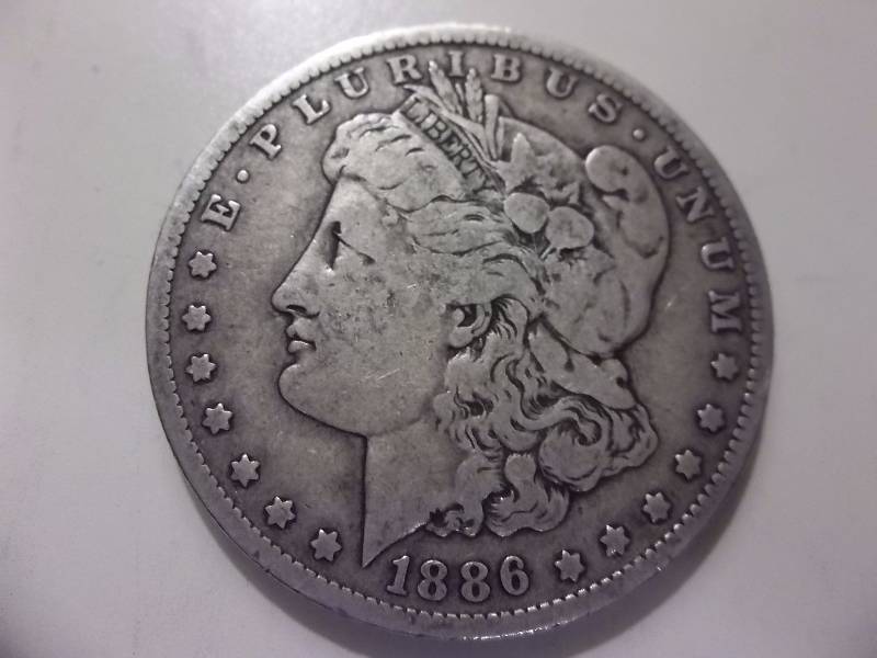 1886 O Morgan Silver Dollar