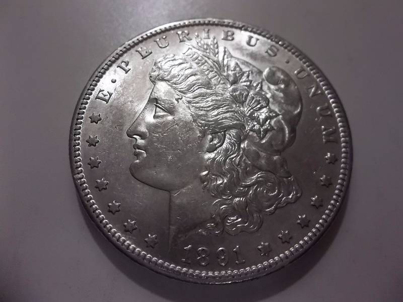 1891 S Morgan Silver Dollar Very HighGrade