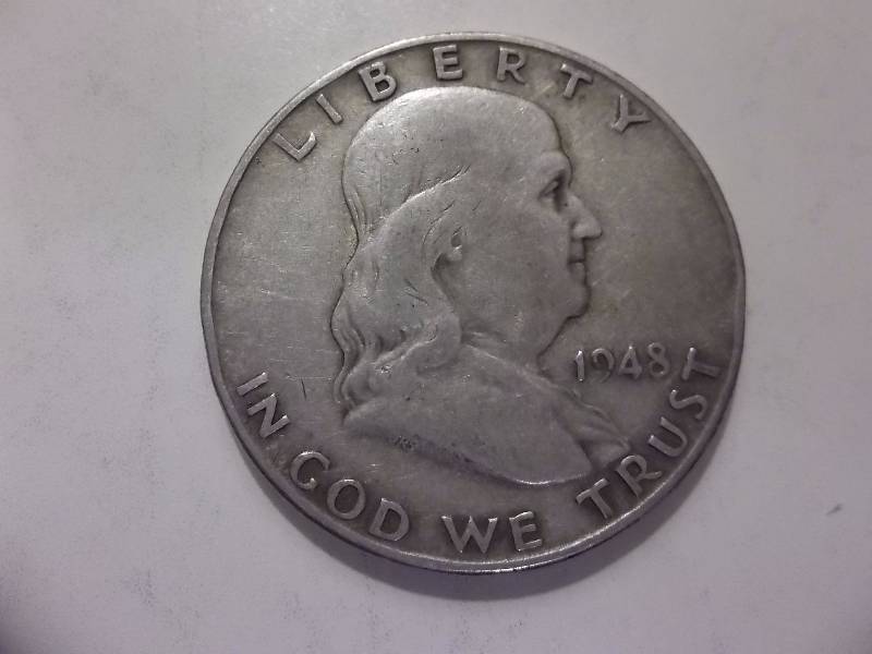 1948 D Franklin Half Dollar
