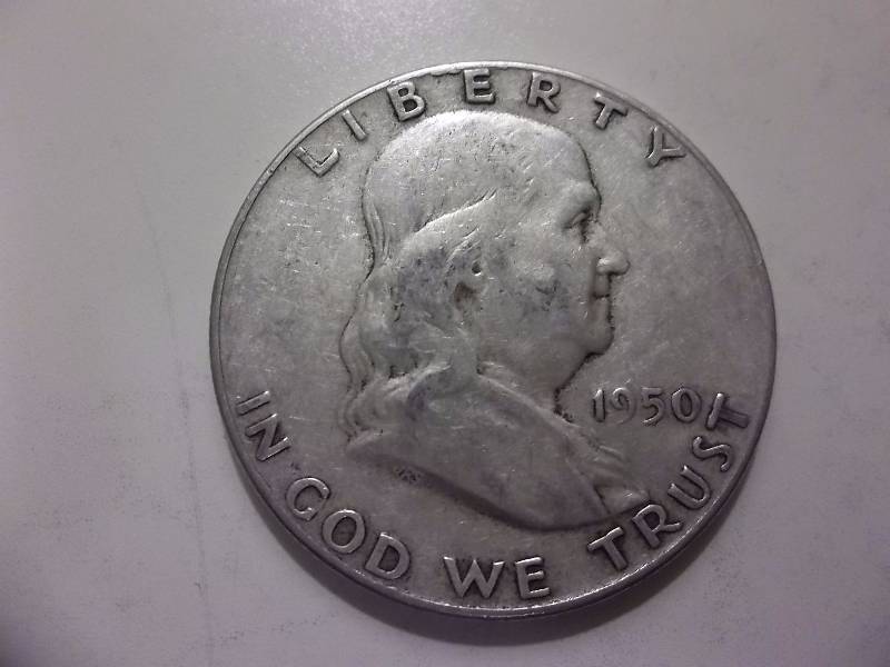 1950  Franklin Half Dollar Better Grade