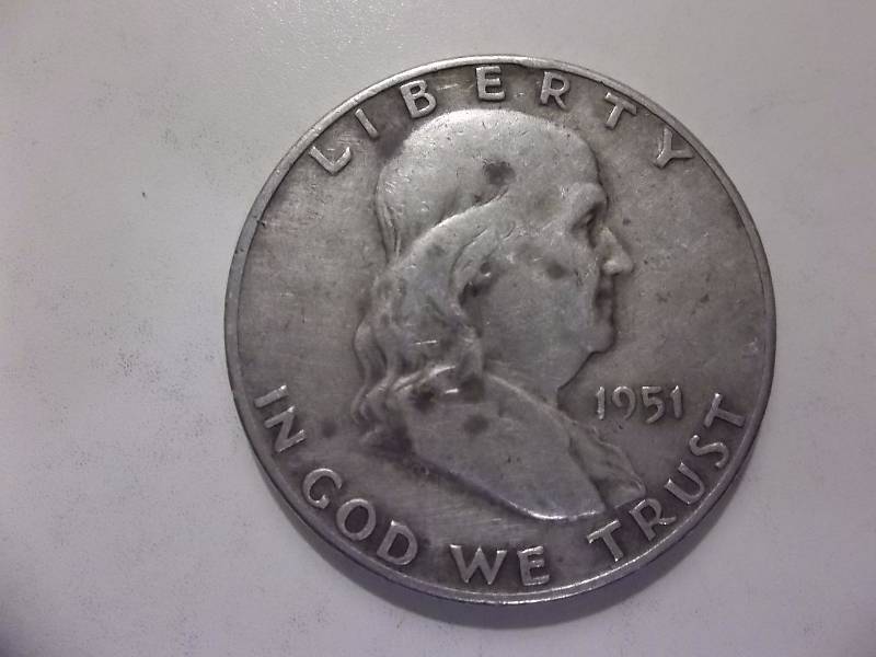 1951 D Franklin Half Dollar