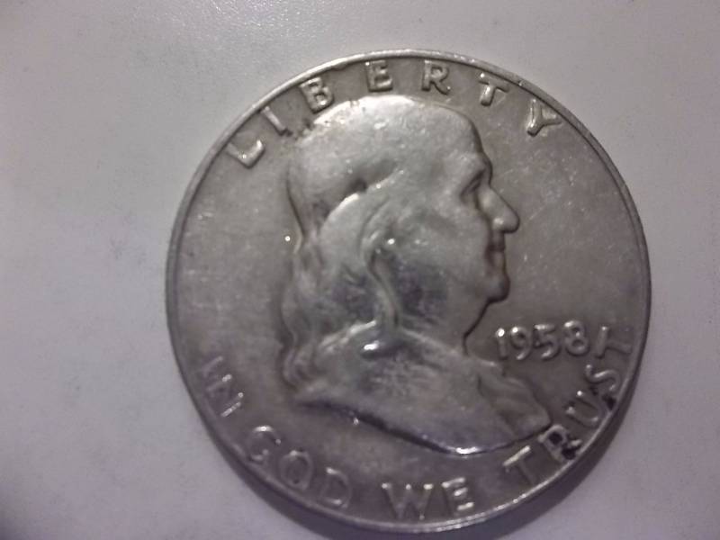 1958 D Franklin Half Dollar Better Grade
