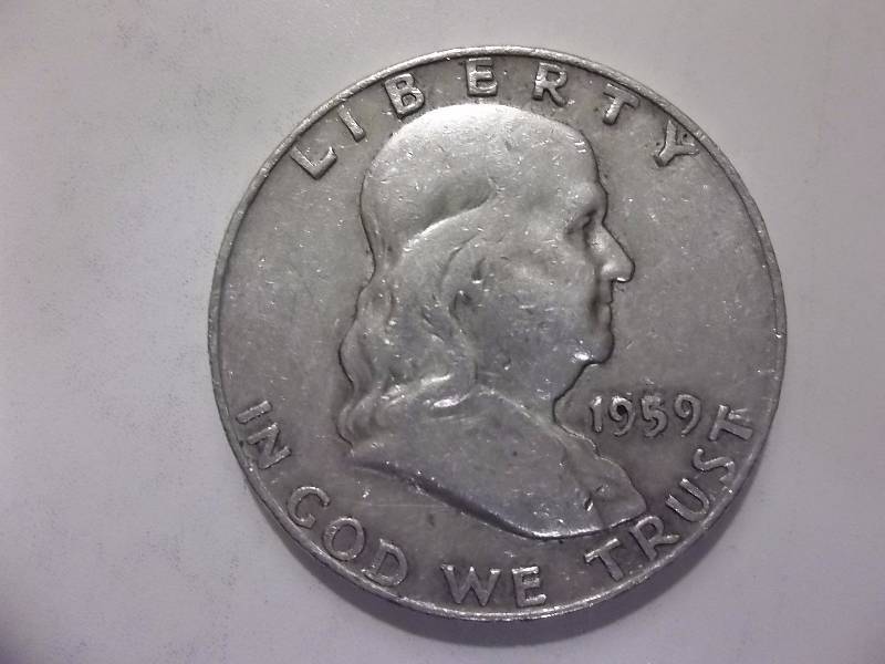 1959 D Franklin Half Dollar Better Grade