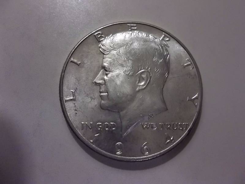1964 D JFK Half Dollar Brilliant