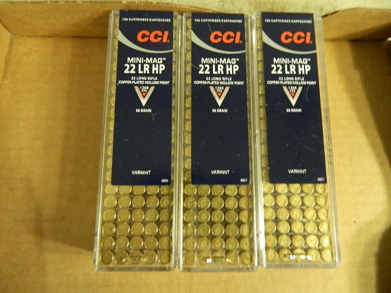 lot 5 image: 300 Rounds of 22 LR  Long Rifle Hollowpoint Ammo