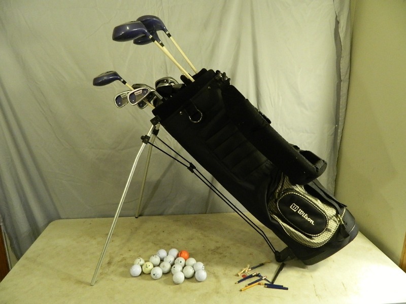 lot 18 image: Wilson Golf Clubs and Bags