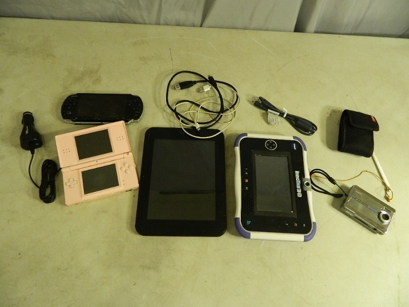 lot 50 image: Nintendo DS, Polaroid Tablet, PSP, Camera, and More
