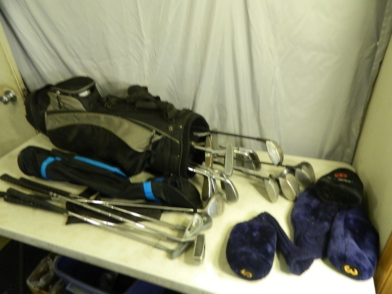 lot 176 image: Assorted Golf Clubs with 2 Bags