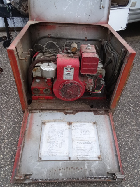 Portable starting unit.