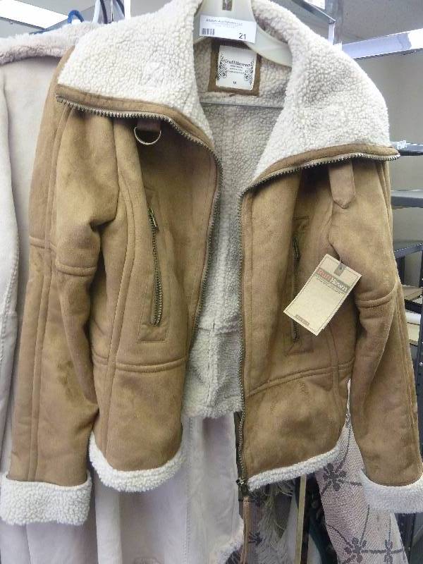 lot 21 image: Ruff Hewn Suede Coat
