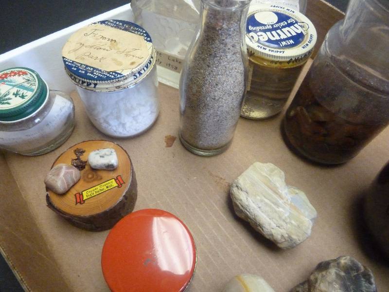 lot 75 image: Rocks, Agates, Vintage Bottles and More