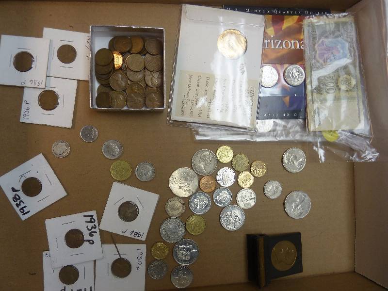 lot 141 image: Old Currency and Coins