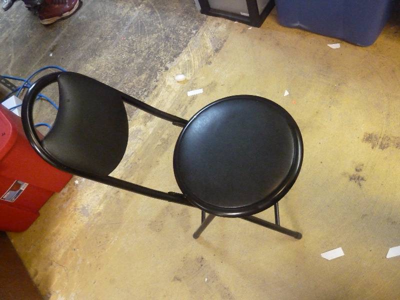 lot 156 image: Folding ChairStool