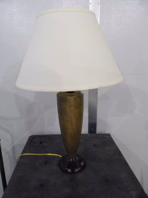 Wood Gold Table Lamp
