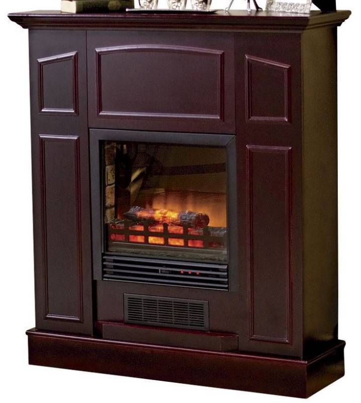 lot 53 image: alcove Franklin Electric Fireplace Heater with Mantel