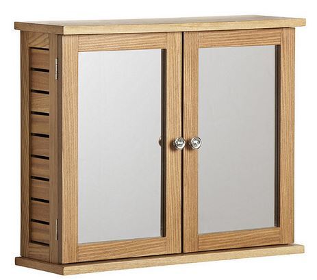 lot 139 image: Wall Cabinet in Oak Finish