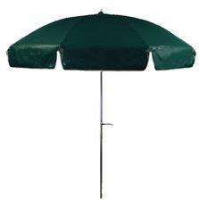 lot 148 image: 76 Drape Vinyl Patio Umbrella, Steel Pole - Green Color