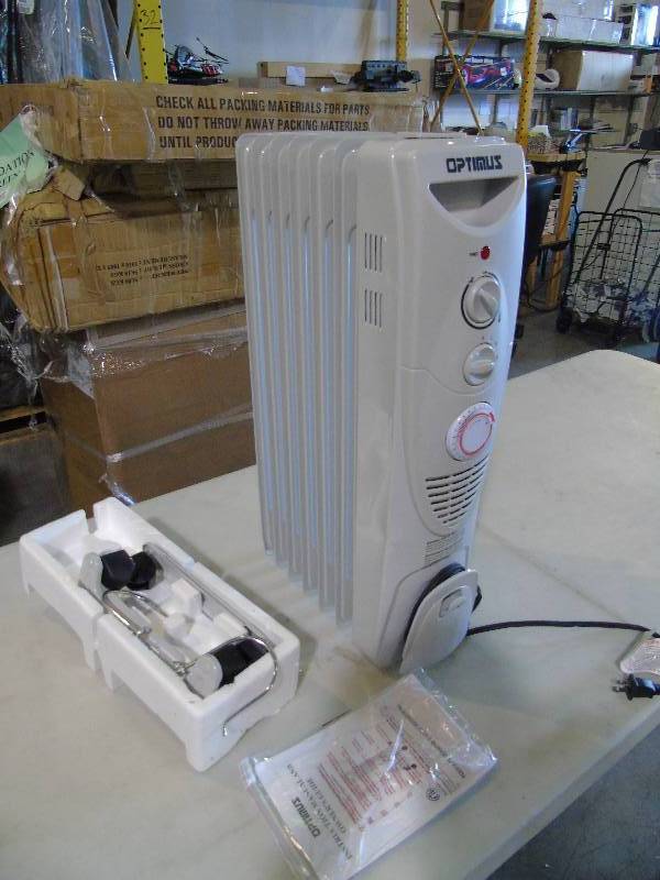 lot 50 image: Optimus Oil-Filled Radiator Heater