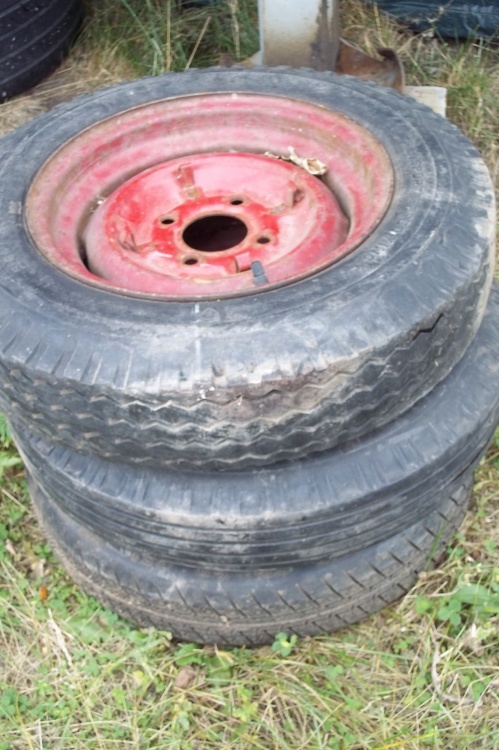 Lot of 3 12 Spare Trailer Tires 3 Hole
