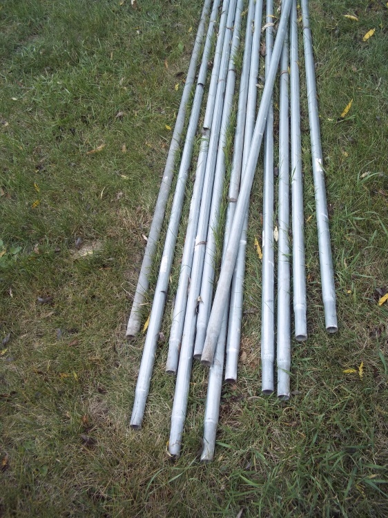 Lot of 11 Chain Link Fence Top Pipe 10