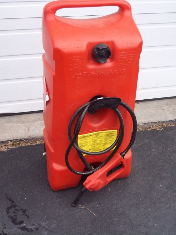 14 gal Gas Caddy on wheels Advanced Sales Estate Consignment Auction