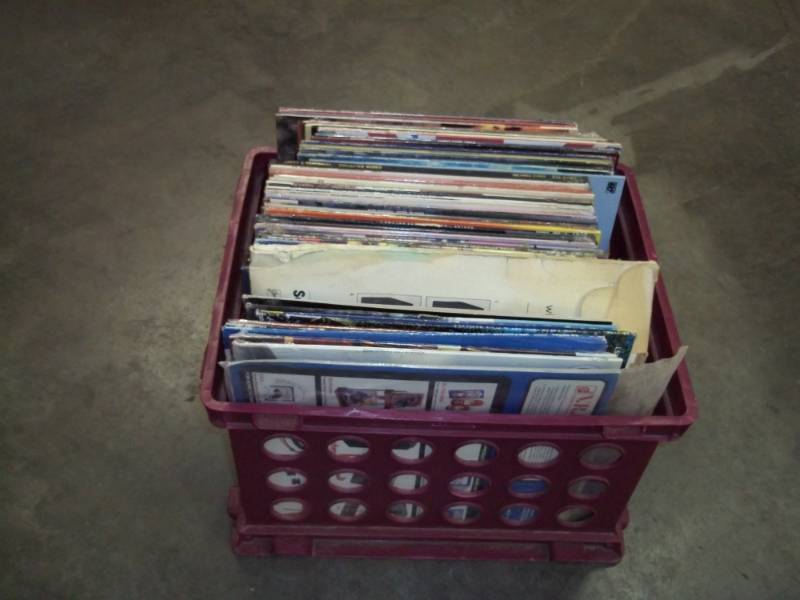 Crate full of Records see pics for titles