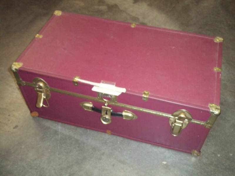Purple Trunk with Key  15 x 16x 30
