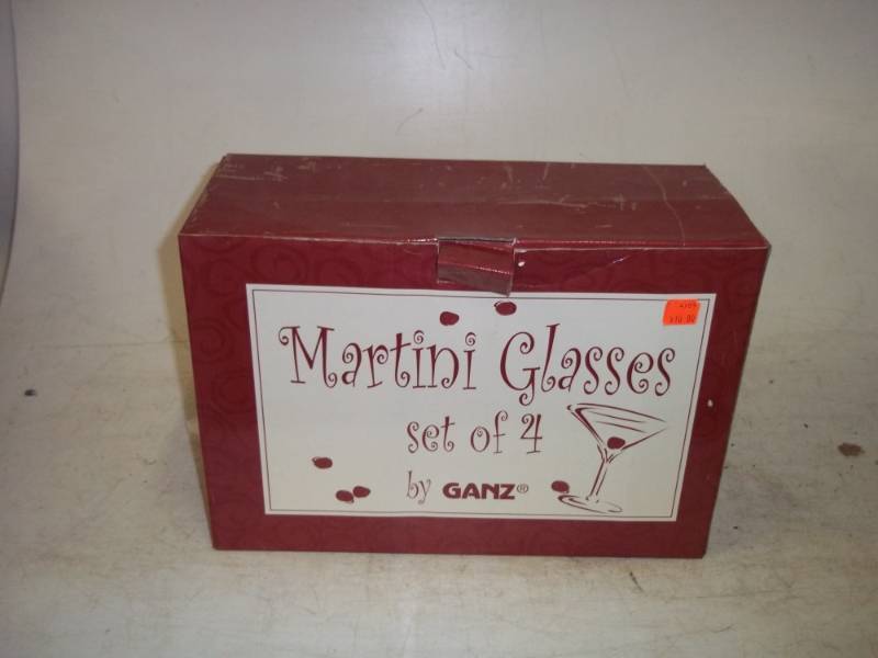4 Martini glasses