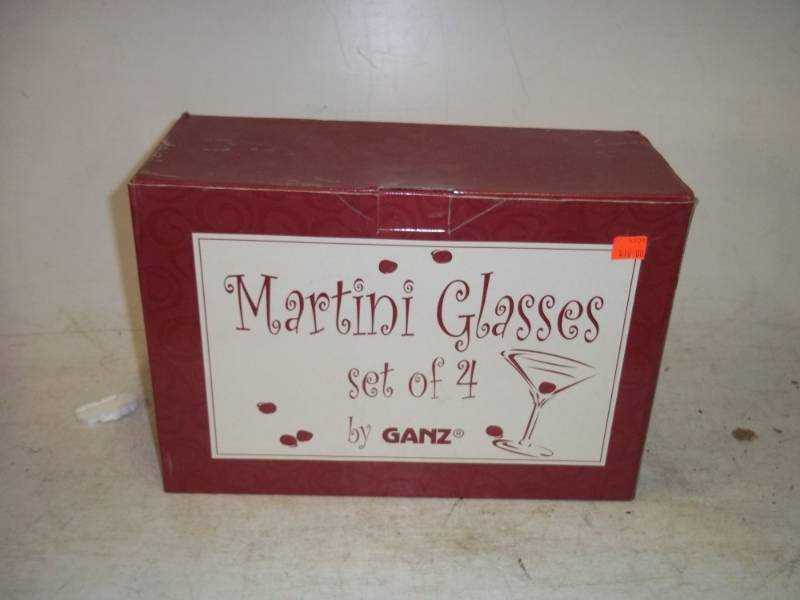 4 Martini glasses
