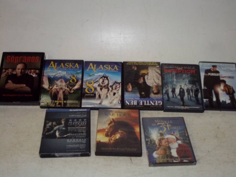 9 DVDs