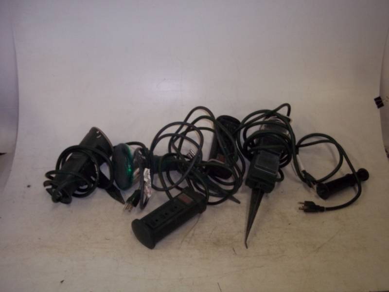 Outdoor light, with timers and plug ins