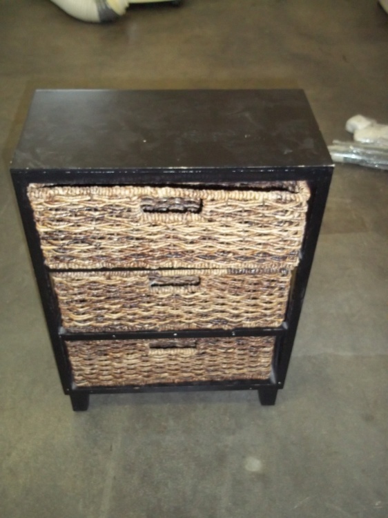 Rope dresser with 3 drawers