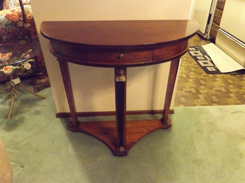 lot 325 image: Darkwood Accent Wood Table