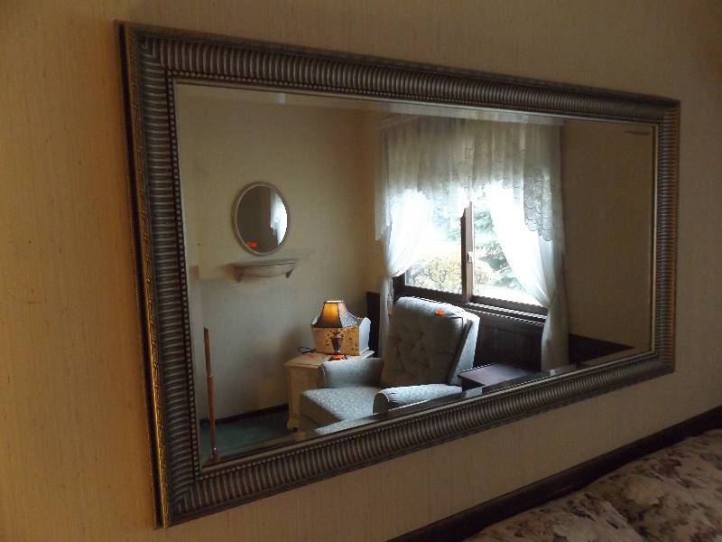 lot 389 image: Silver Framed Wall Mirror