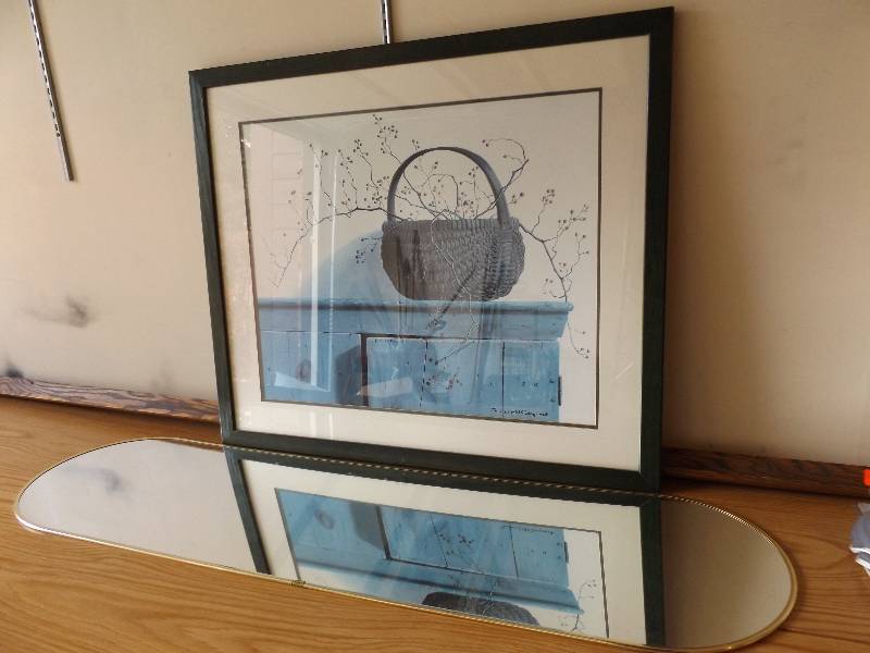 lot 434 image: Picture and Mirror