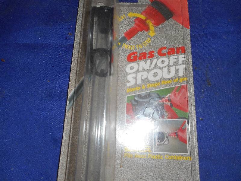 lot 19 image: ON  OFF SPOUT FOR A GAS CAN