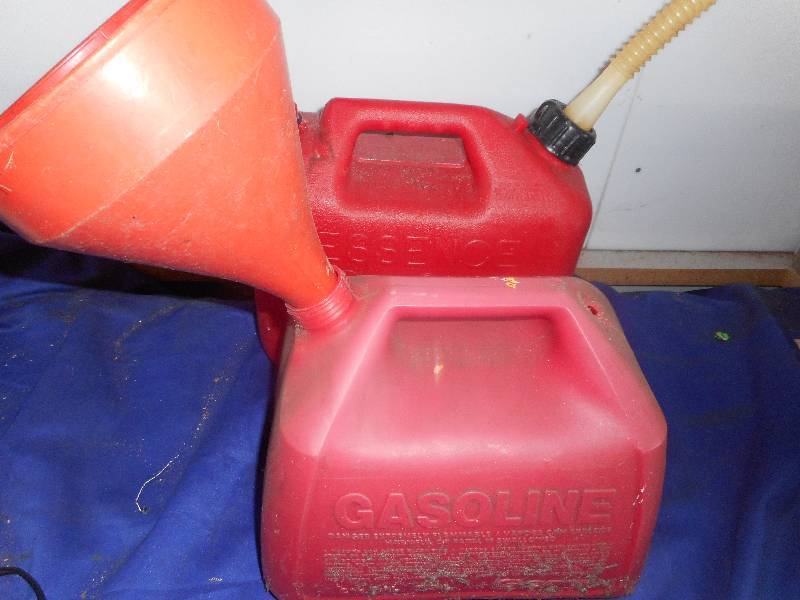 lot 56 image: 2 GAS CANS AND FUNNEL