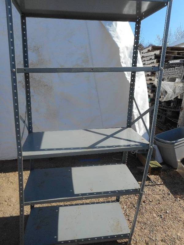 lot 142 image: 5 TIER METAL SHELF