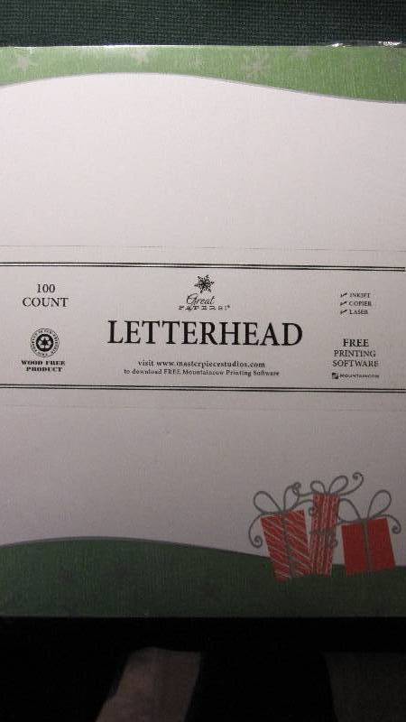 500 Sheets Christmas Letterhead