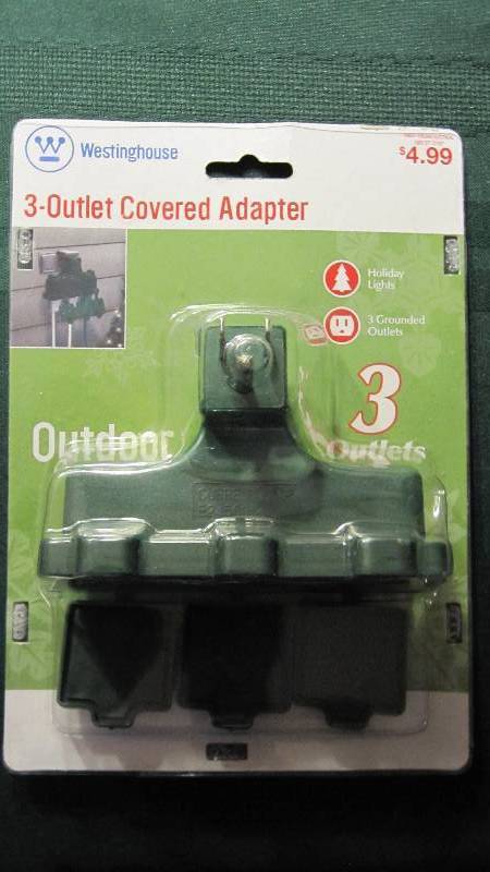 Outdoor 3 - Outlet Covered Adapter