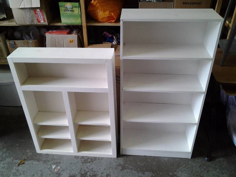 2-Painted White Shelves