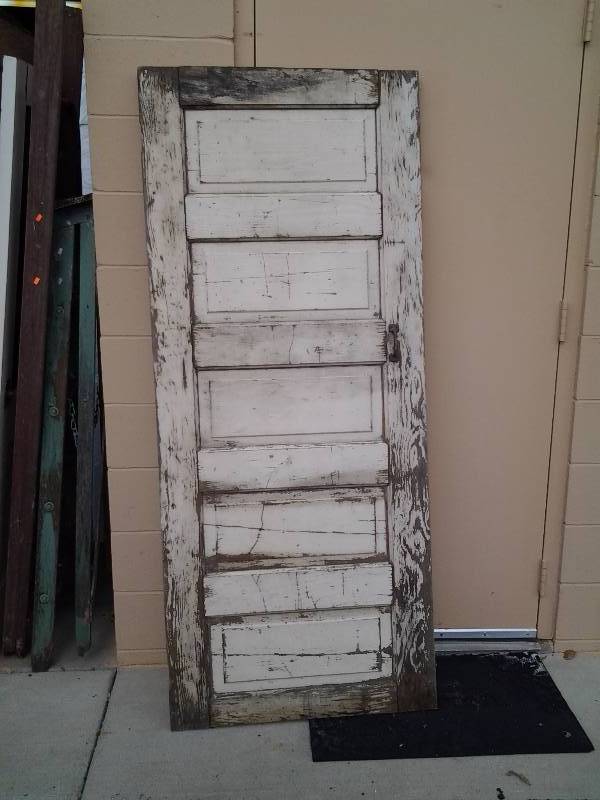 Old Wood Panel Door 29 12x72