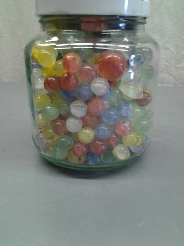 Old Jar full Of Marbles