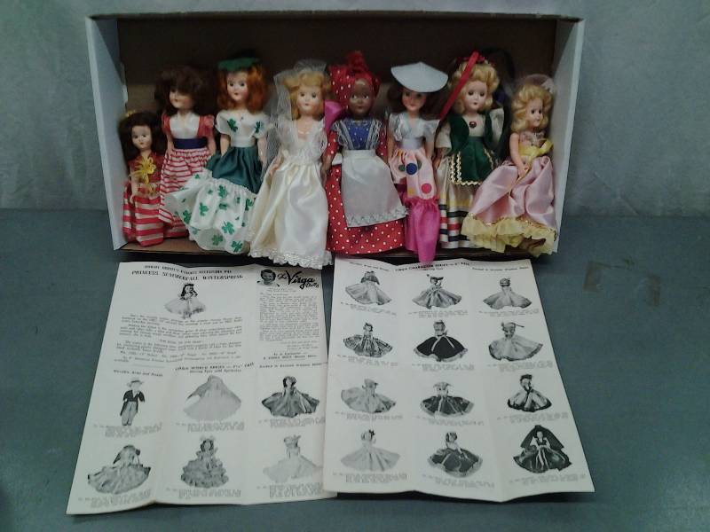 Collection Of 8 Virga Story Book Dolls